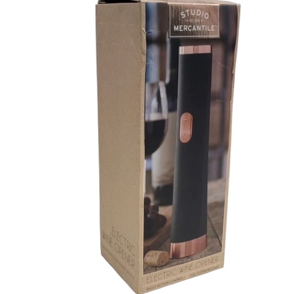 Electric Wine Opener Studio Mercantile 159829 Single Button Control Foil Cutter